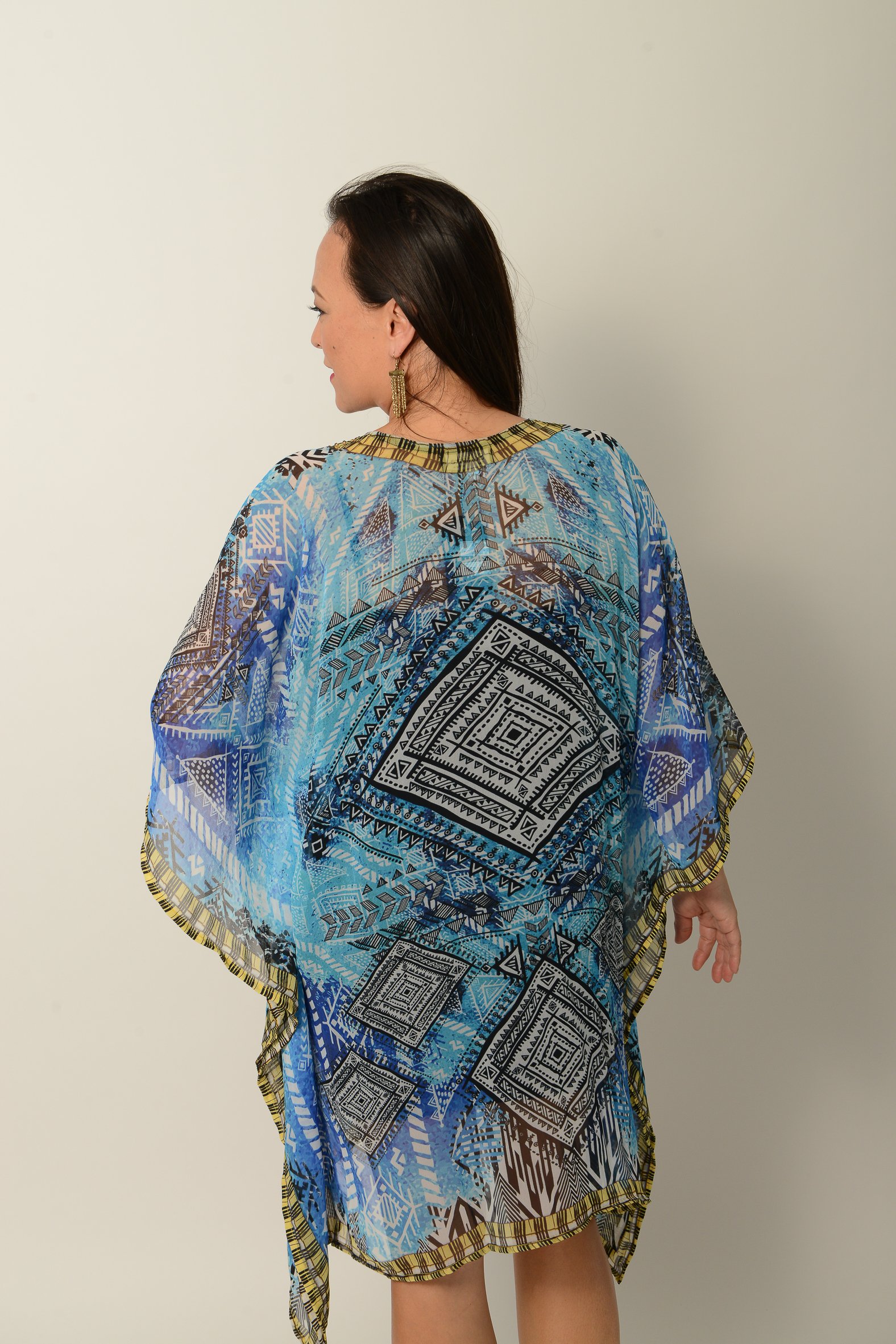 Tribal Turquoise Kaftan | Glamtanz Kaftans Australia